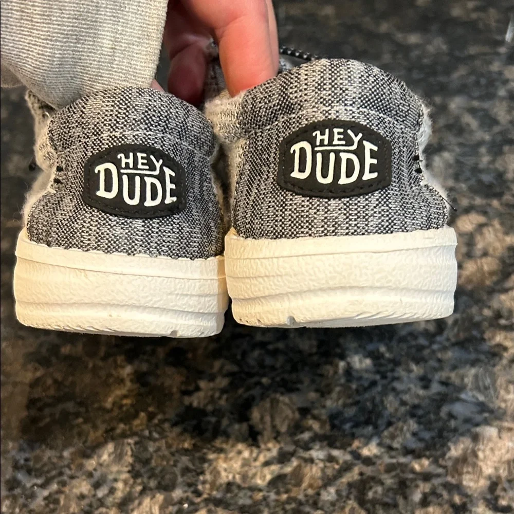 Hey Dude Kids Sneakers - Black and White - Picture 7 of 8